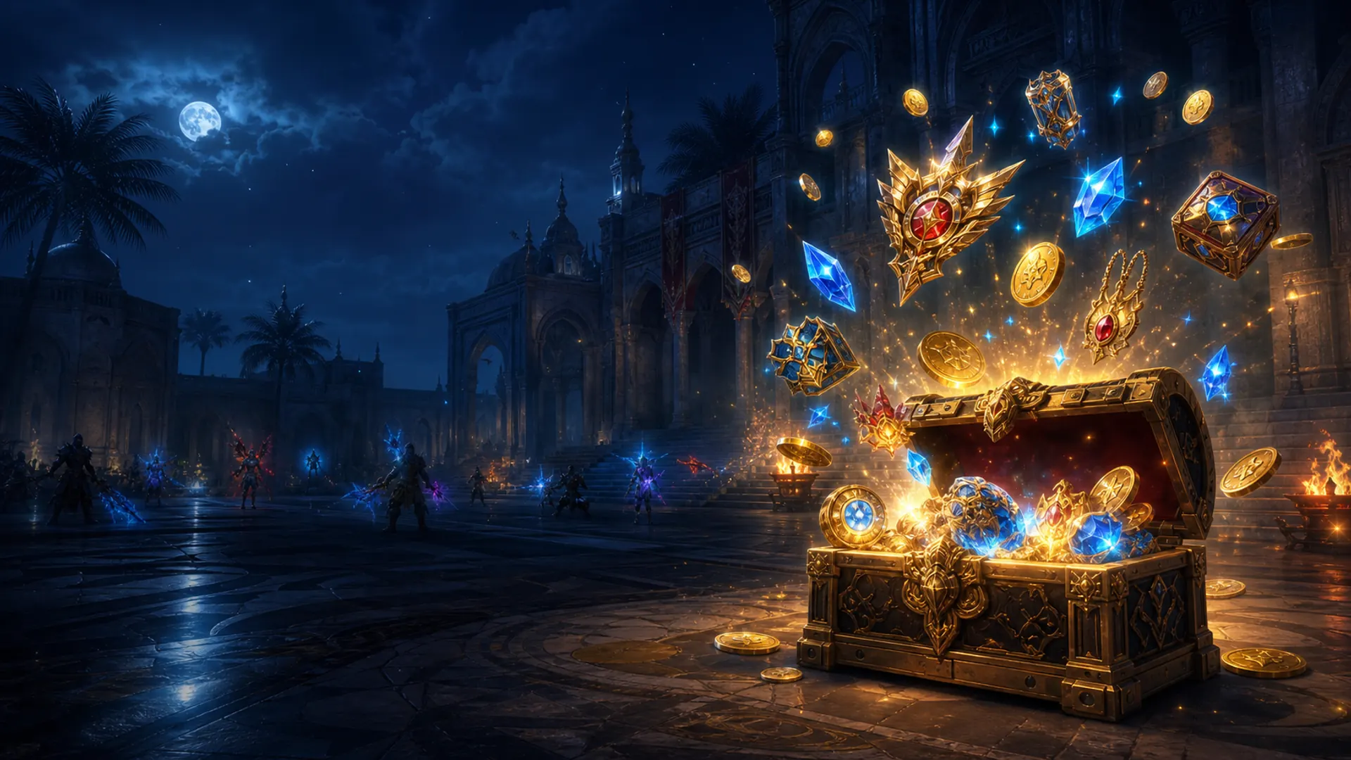 Get rewarded from almost everything — trades, quests, events.